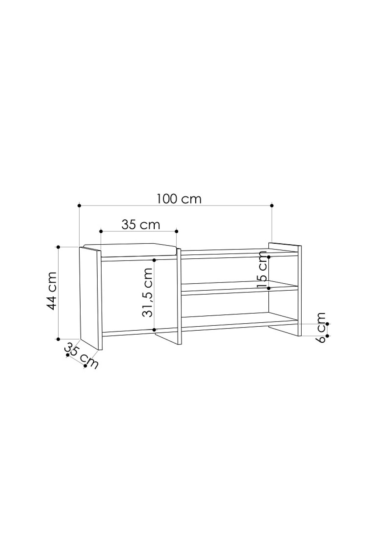 Evsimo Beam Ayakkabılık - Oak Evsimo Beam Ayakkabılık - Oak
