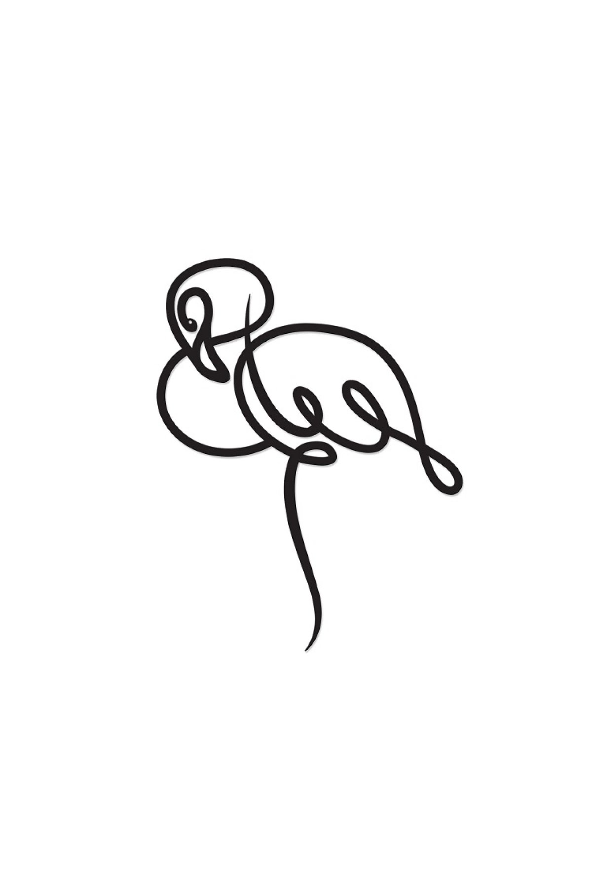 Evsimo Metal Tablo Flamingo Evsimo Metal Tablo Flamingo
